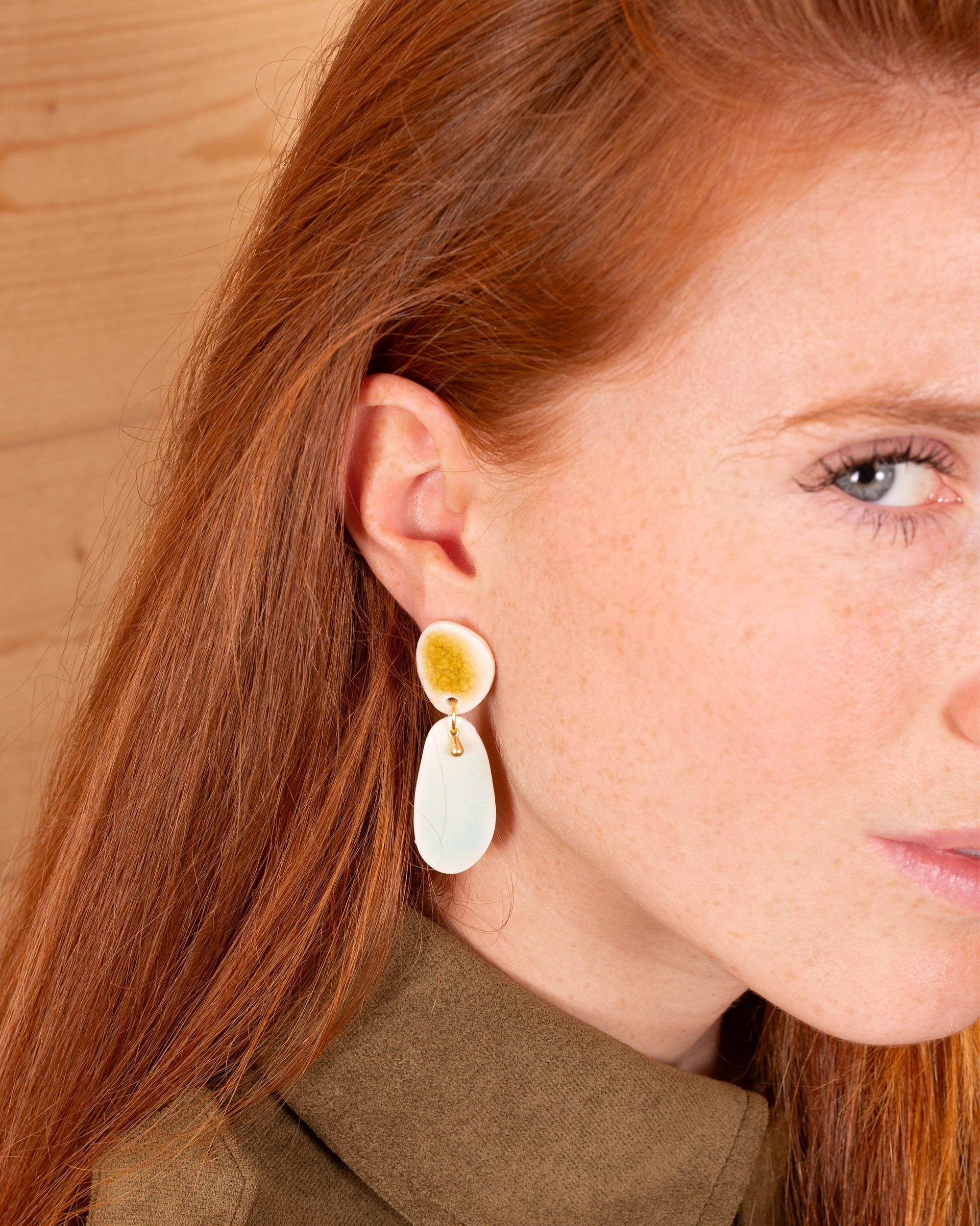 Duo Puce-Amande – Jaune / Bleu clair