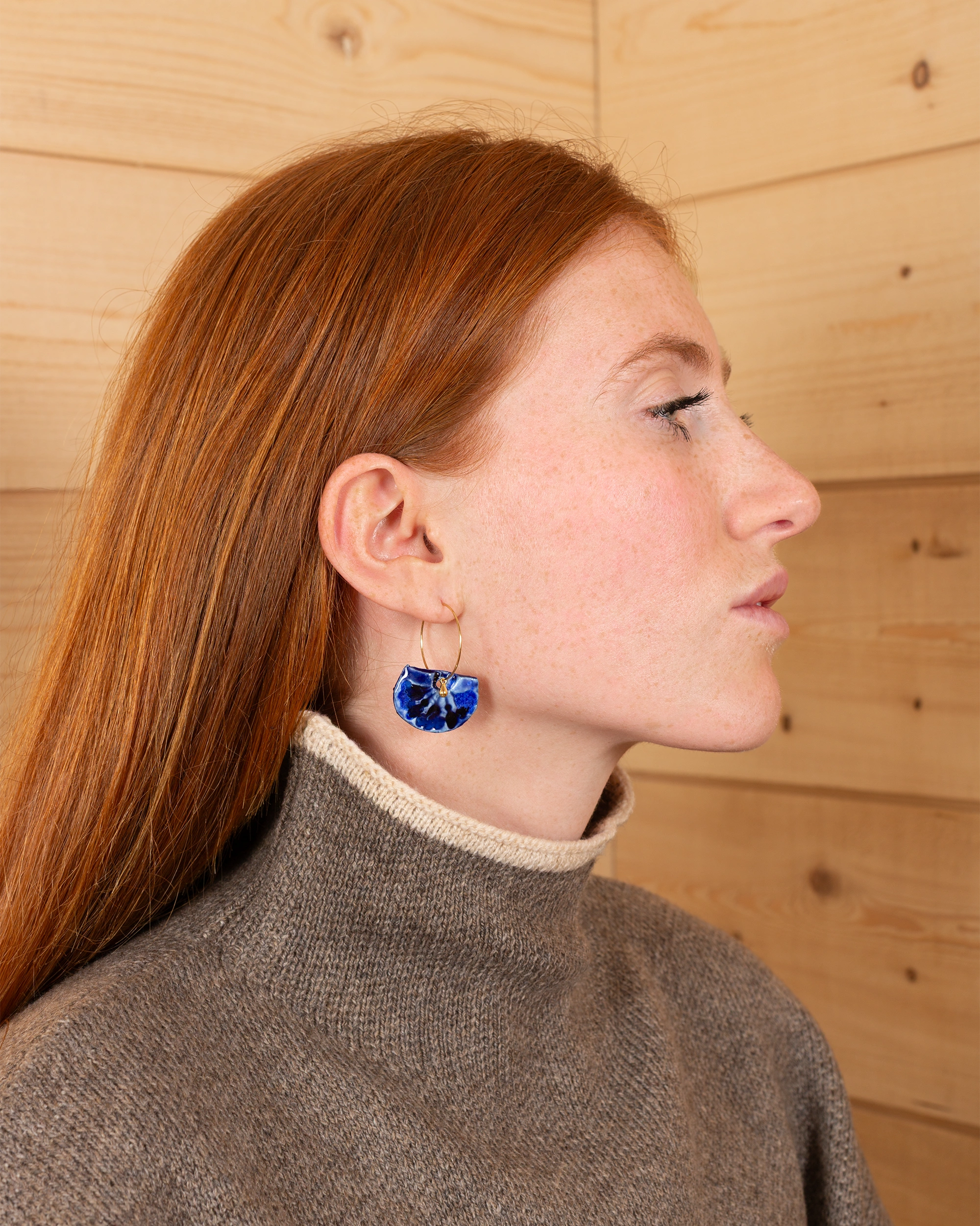 Demi-lune – Bleu cobalt, Petite