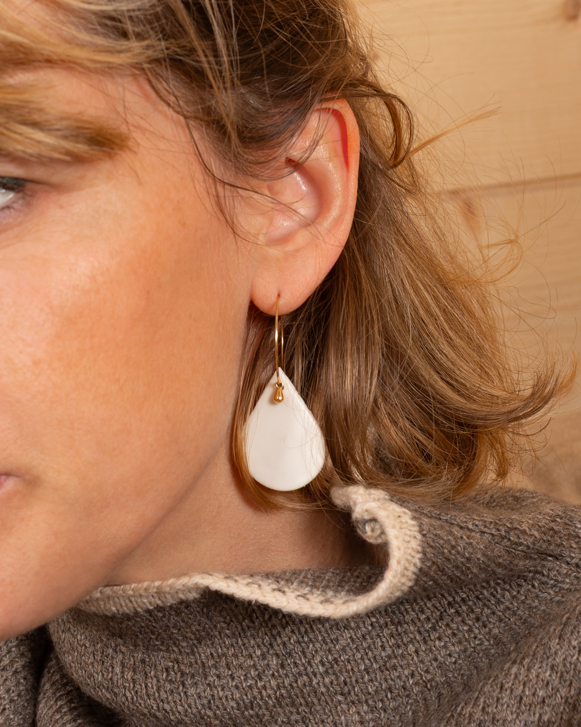 Gouttes – Blanc, Grande
